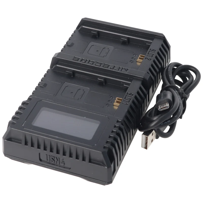 Nitecore USN4 PRO USB-Ladegerät für Sony NP-FZ100 Akku, 2fach Ladegerät