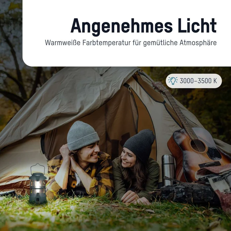 Ansmann Campingleuchte CL270B – batteriebetriebene LED-Campinglampe mit 270 Lumen