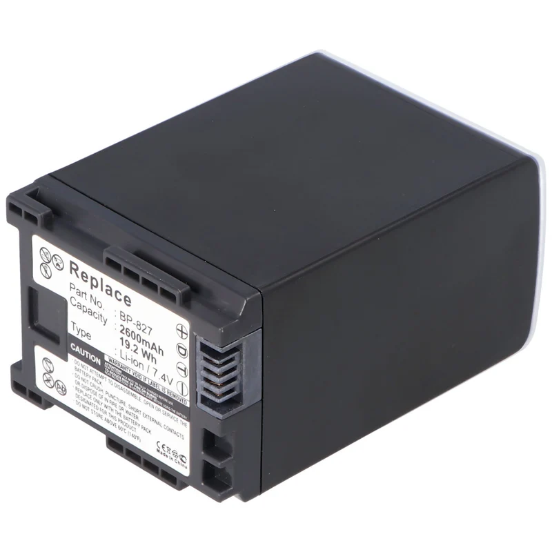 AccuCell Akku passend für Canon BP-827 Akku neueste Software