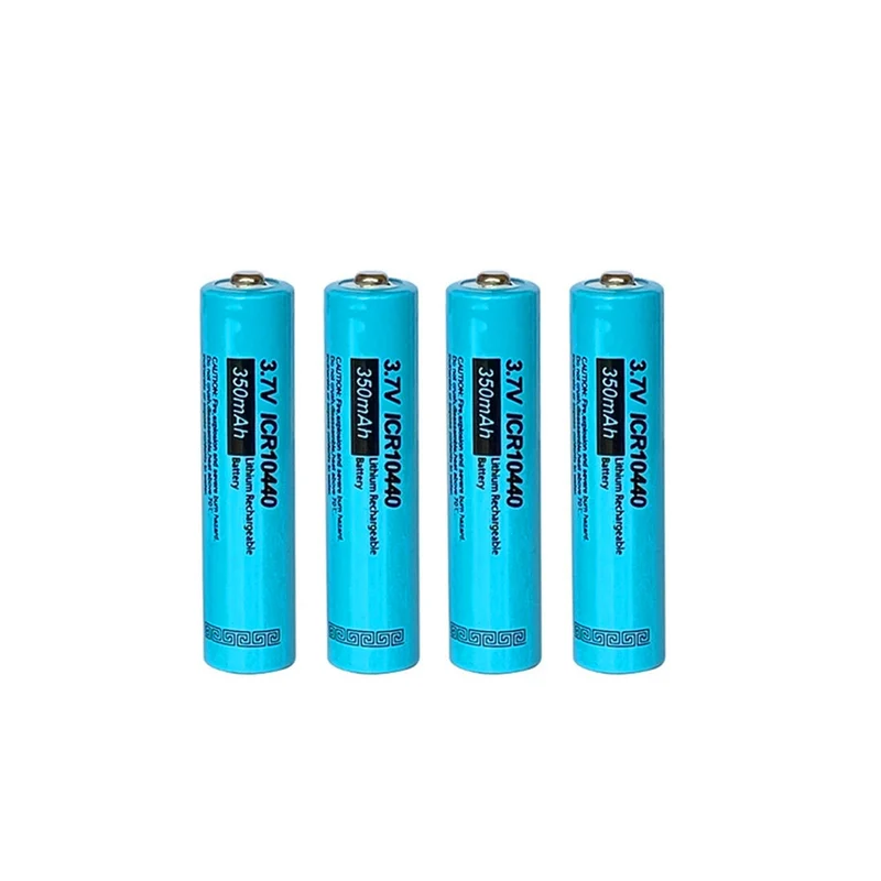4PCS ICR 10440 AAA lithium-batterie 350MAH 3,7 v li-ion AAA akkus taste top taschenlampe elektronische maschine