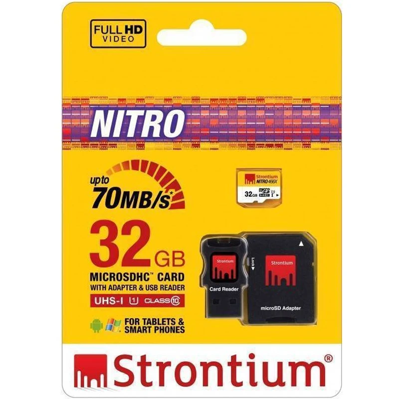 AccuCell MicroSD-Speicherkarte mit 32 GB als 3-in-1-Mobilitäts-Kit