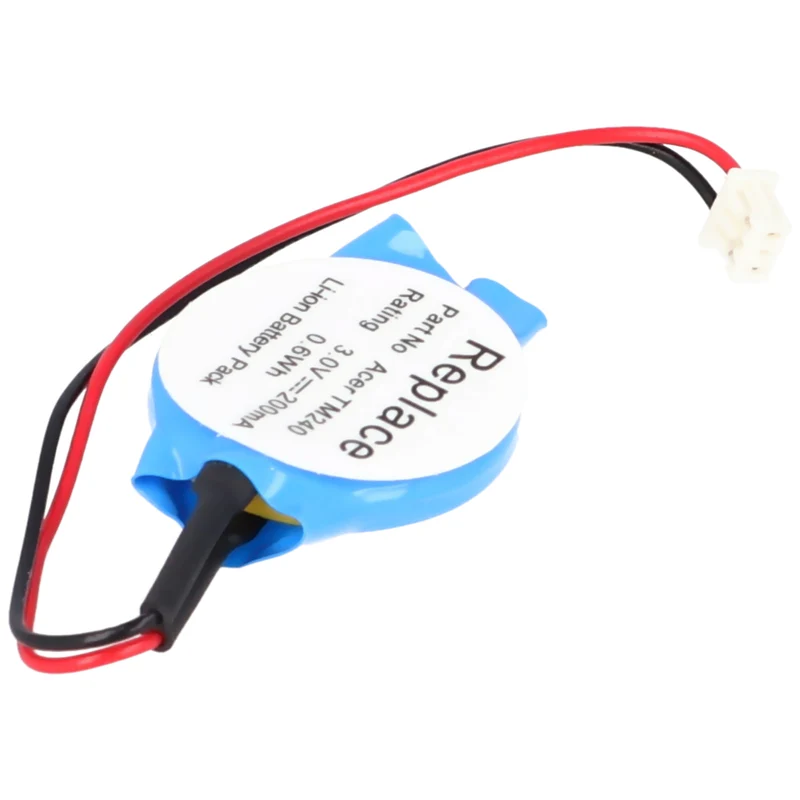 AccuCell Acer Travelmate 240 BackUp CMOS Batterie mit Kabel und Stecker