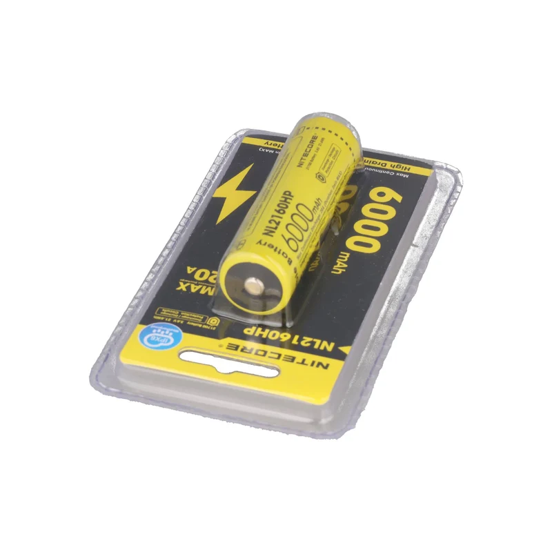 Nitecore 6000mAh Li-Ion Akku Typ 21700, 75,4x22mm mit Schutzschaltung, max. 20A Entladestrom