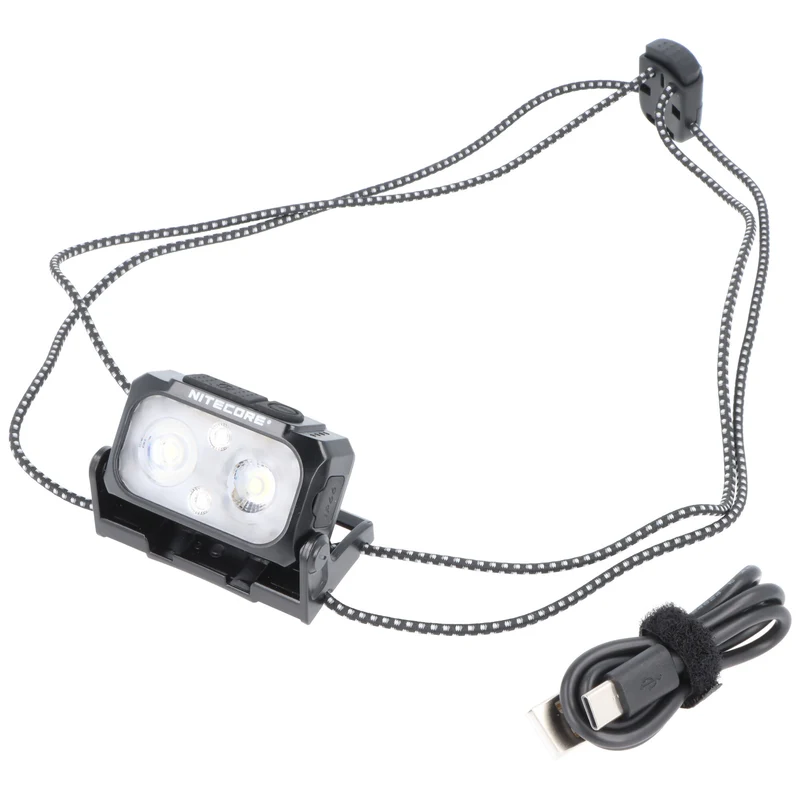 Nitecore NU25UL Stirnlampe, ultra leicht, einfaches Riemen-Kopfband, 3 Lichtquellen, zwei Tasten Bedienung