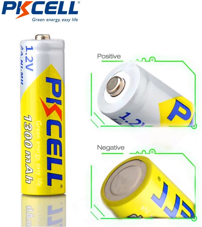 20 stücke AA 1300mAh batterie 1,2 V aa Akku 2A NI-MH batterien mehr als 1000 kreis Für mp3 Digital Kamera