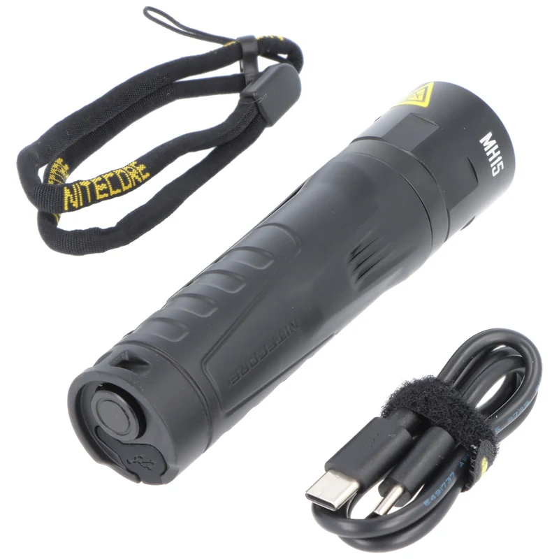 Nitecore MH15 Powerbank-Taschenlampe mit bis zu 2000 Lumen, 5000mAh Energieversorgung, glattes Gehäuse