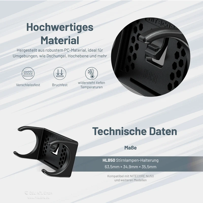 Nitecore Aufnahme für NU5X-Modelle