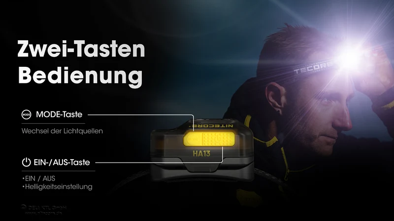 Nitecore Stirnlampe HA13 - 350 Lumen