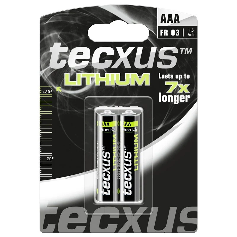 Tecxus Lithium Micro AAA LR03 Power Batterien (2 St.)