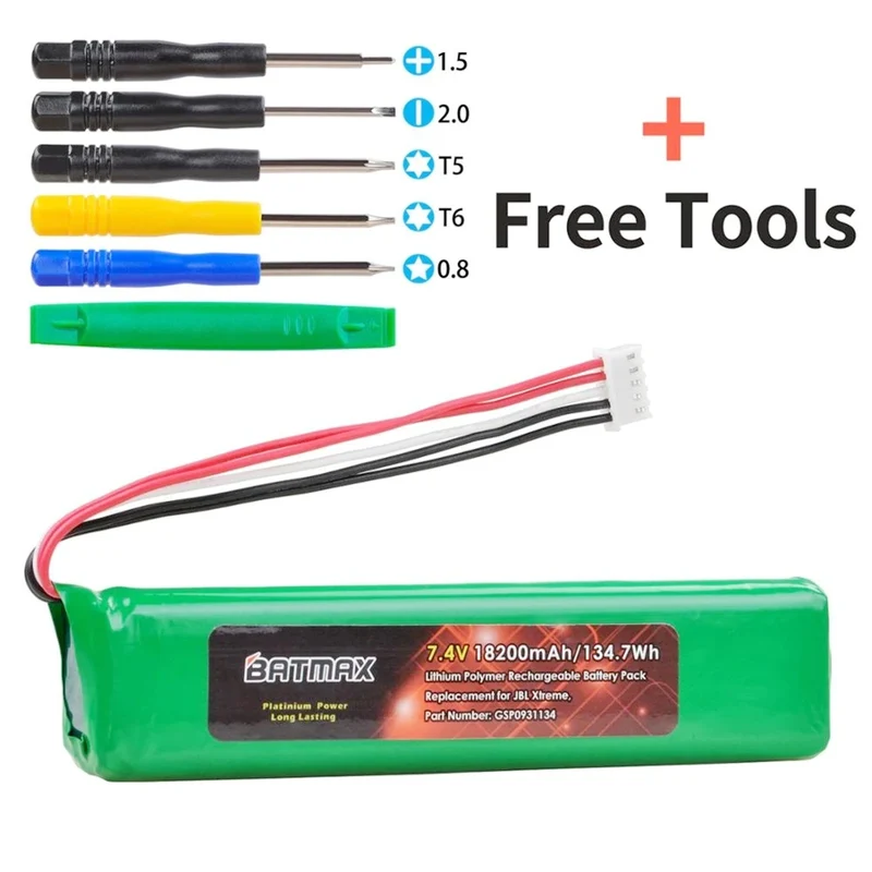 7,4 V 5000mAh GSP0931134 Batterie für XTREME Xtreme Lautsprecher Baterie