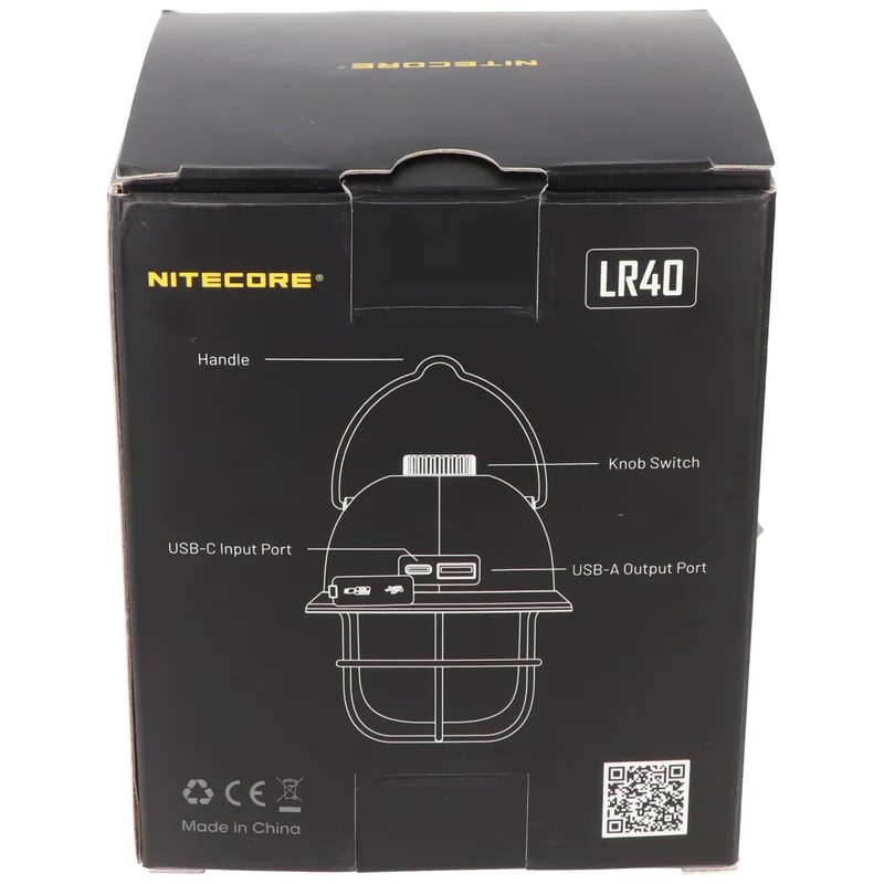 Nitecore LR40 LED Camping Leuchte Oliv mit 2 Lichtfarben, inkl. Akku, Powerbank-Funktion