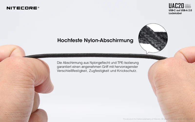 Nitecore UAC20 - USB-C Ladekabel
