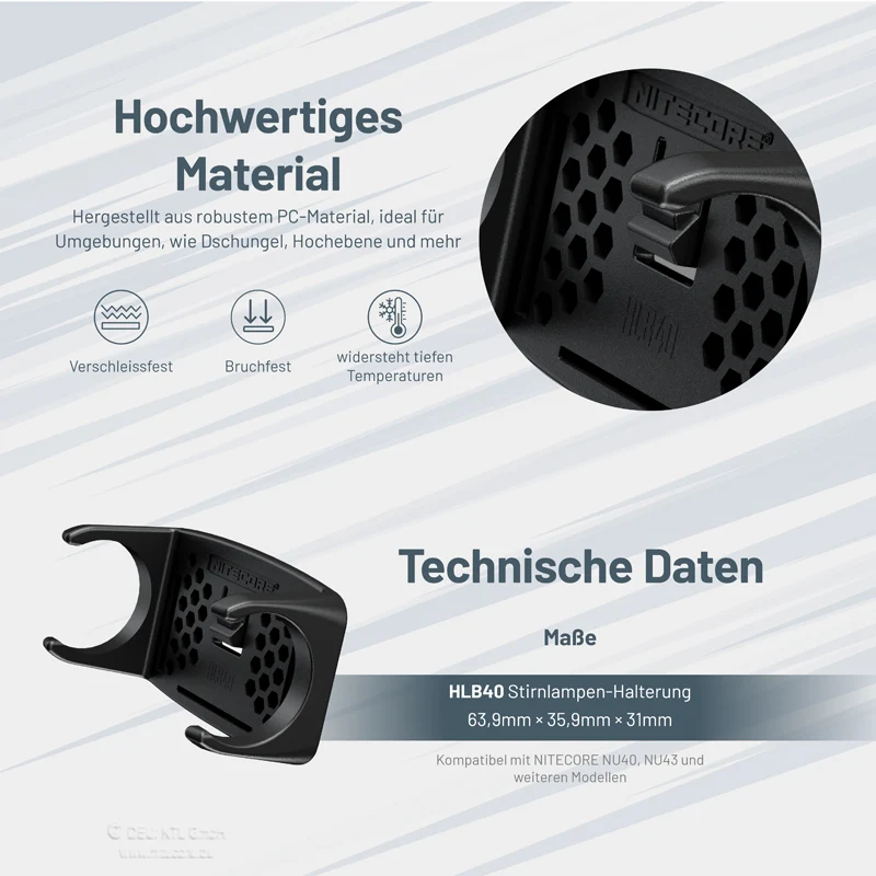 Nitecore Aufnahme für NU2X-Modelle