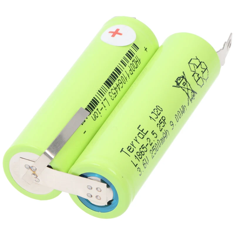 AccuCell Akku passend für Philips IPL Lumea Precision Plus, Philips Prestige SC2001, SC2002, Li-Ion, 7,2V 2500mAh