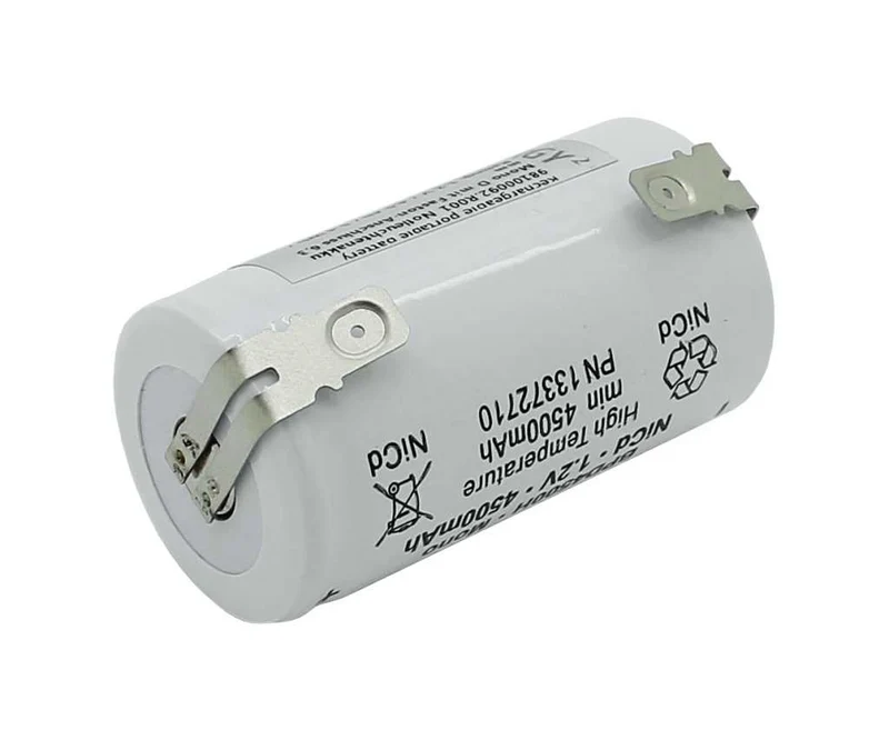 AccuCell Notleuchtenakku NiCd 1,2V 4500mAh Mono D mit Faston-Anschluss