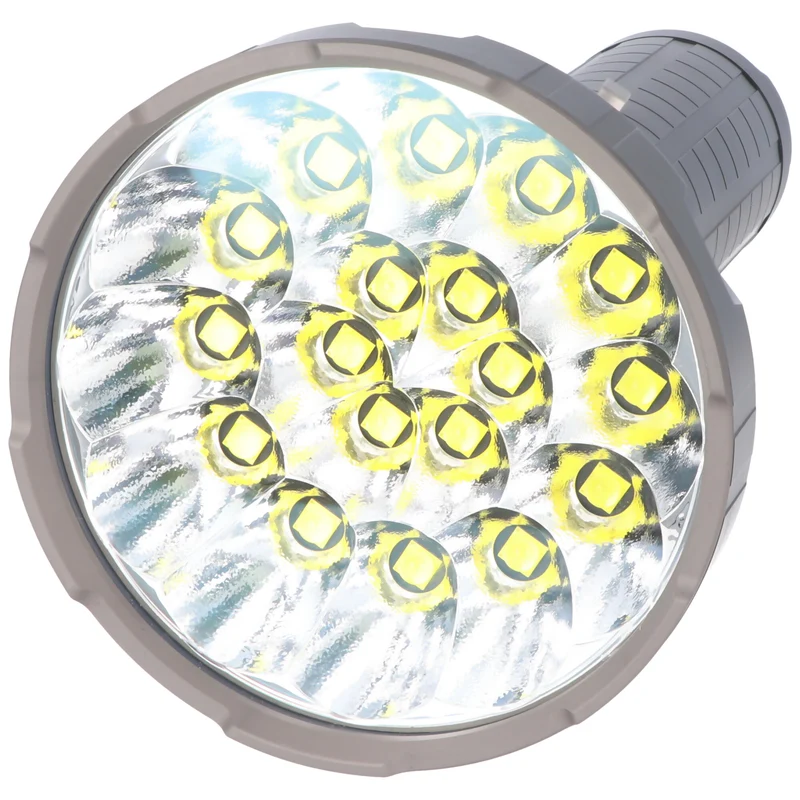 Imalent 100000 Lumen MS18 LED Taschenlampe mit max. 100.000 Lumen, inklusive Akku und Ladegerät