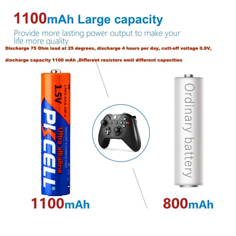 8PCS/Karte lr03 1,5 V Batterie 3A lr03 AAA e92 am4 mn2400Alkaline Trockenen Batterie Überlegene um4 mn2400 lr03 sum4 lr3 hp16