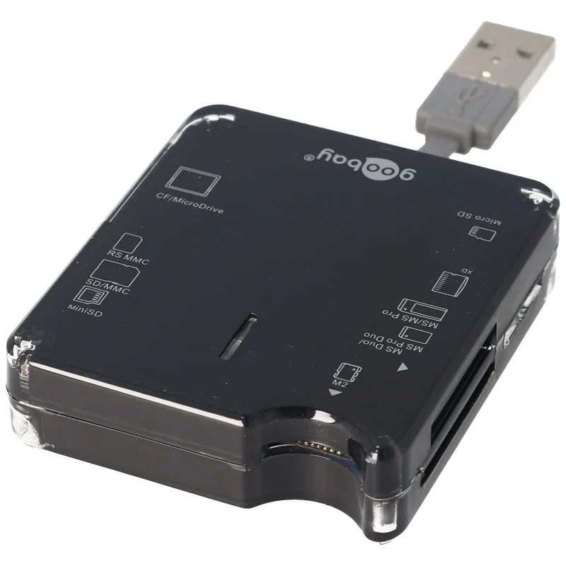 Goobay USB Kartenleasegerät All-in-one für SD, SDHC, MiniSD, MMC, CF, XD Cardreader