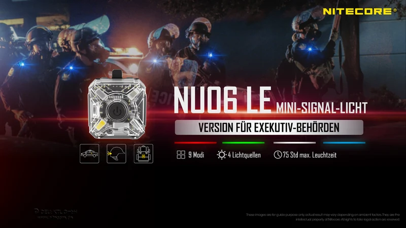 Nitecore Stirnlampe NU06LE - Signallampe