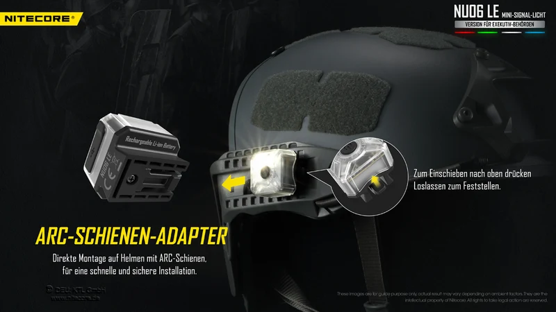 Nitecore Stirnlampe NU06LE - Signallampe