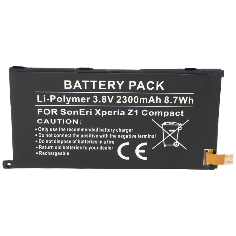 AccuCell Akku passend für den Sony XPERIA Z1 Compact Akku 1274-3419.1, 1ICP4/53/88, LIS1529ERPC