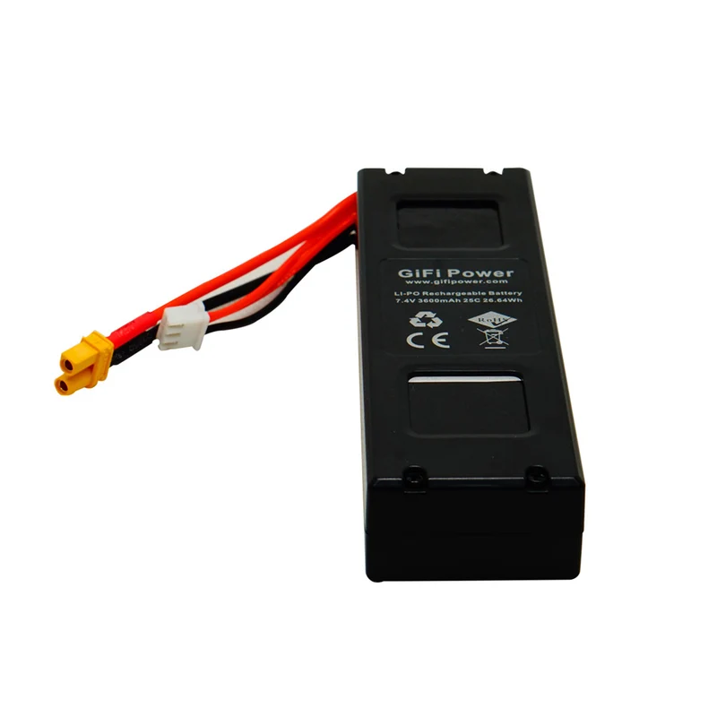 7,4V 3600mAh LiPo Akku für MJX Bugs 3 Force1 F100 Contixo F17 Quadcopter