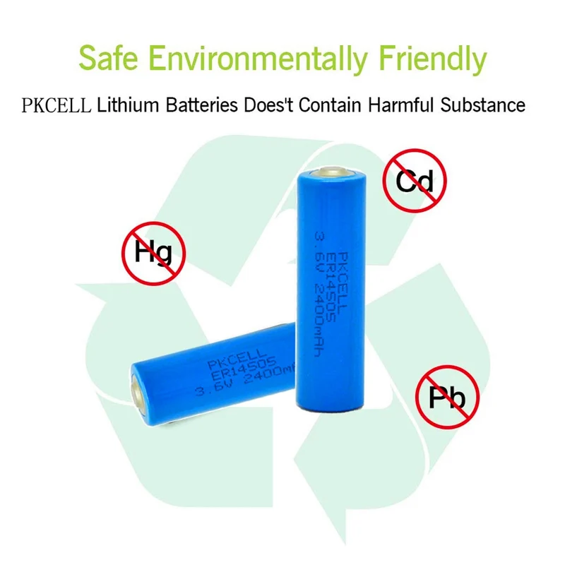4PCS er14505 batterie 3,6 v AA 2400mah lithium-batterien er 14505 lisocl2 zelle batterien für GPS tracking, kameras