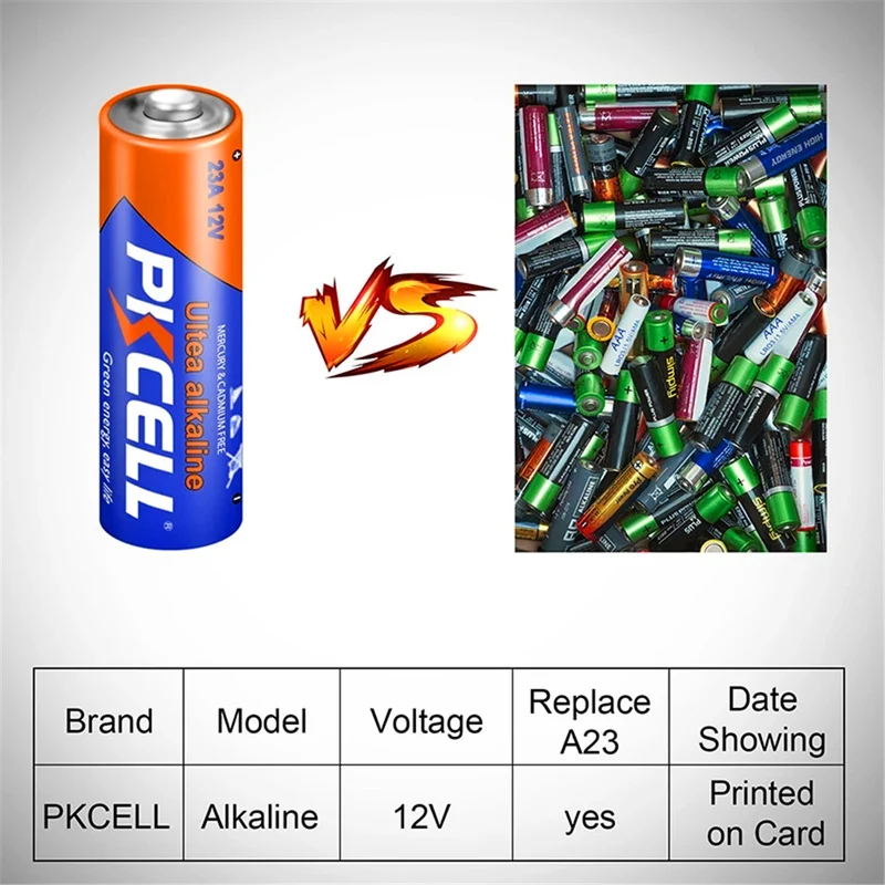50PCS 23A 12V Alkaline Dry Batterien 60mAh l1028 mn21 mn21 Für Elektronische tür fernbedienungen, rechner, computer boards