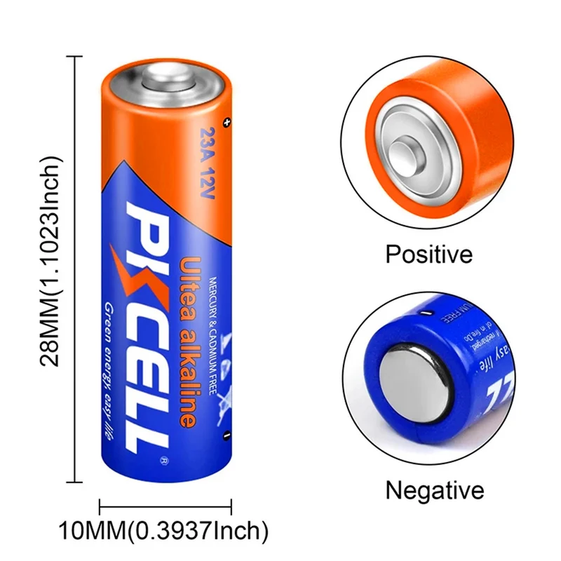 50PCS 23A 12V Alkaline Dry Batterien 60mAh l1028 mn21 mn21 Für Elektronische tür fernbedienungen, rechner, computer boards