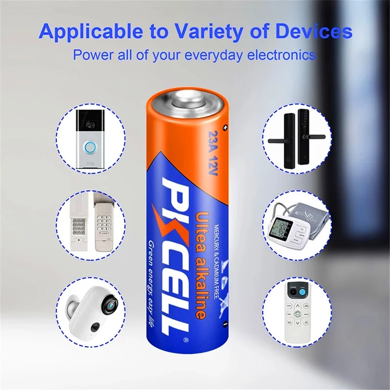 50PCS 23A 12V Alkaline Dry Batterien 60mAh l1028 mn21 mn21 Für Elektronische tür fernbedienungen, rechner, computer boards