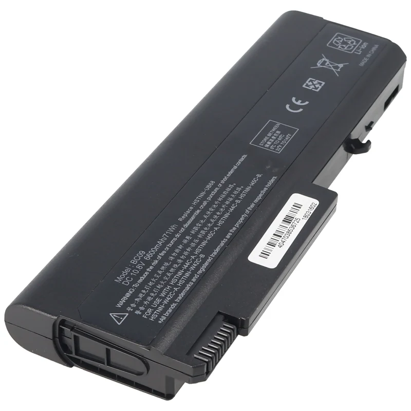 AccuCell Akku passend für HP Compaq 6730B, Li-Ion, 10,8V, 6600mAh, 71,3Wh, black