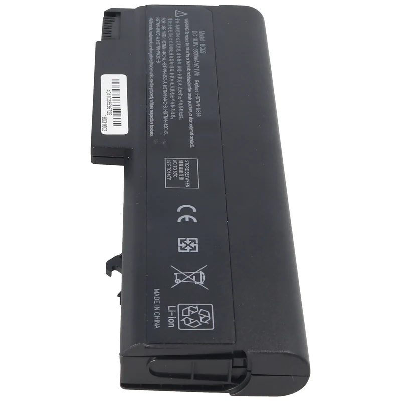 AccuCell Akku passend für HP Compaq 6730B, Li-Ion, 10,8V, 6600mAh, 71,3Wh, black