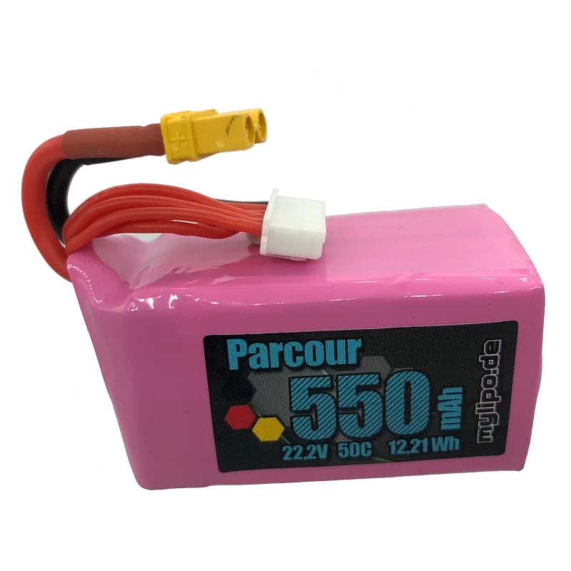 Mylipo Lipo Akku 550mAh 22,2V 6S 50C FPV Parcour XT30
