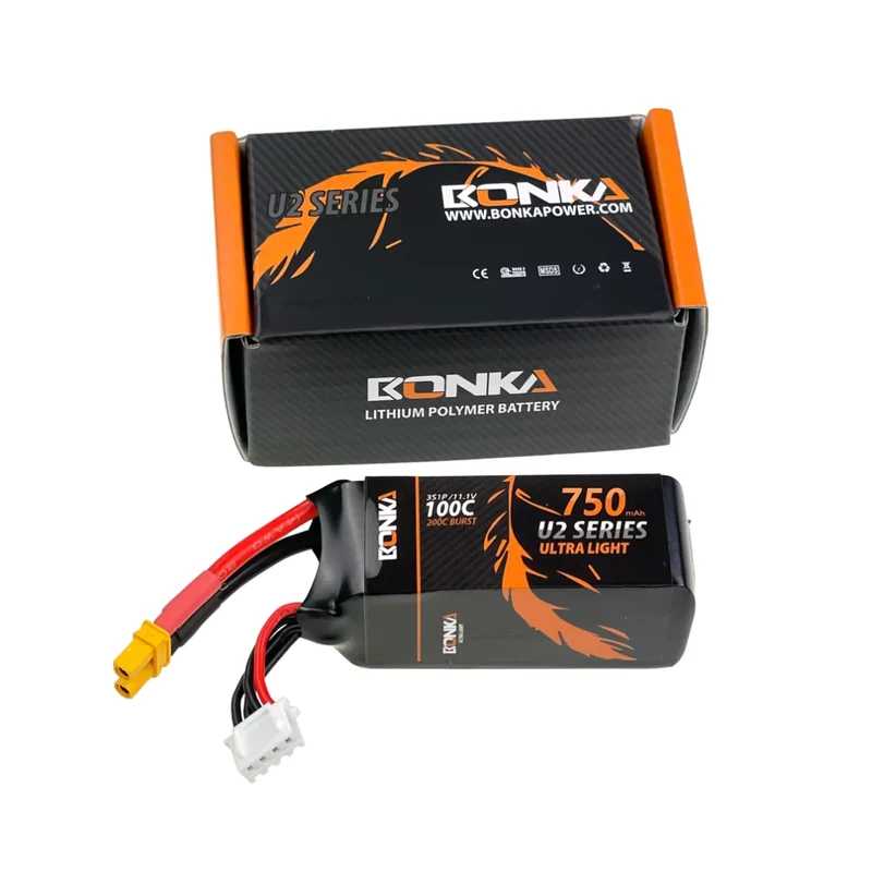 Bonka Lipo Akku 750mAh 11,1V 100C/200C XT30 Goosky S2/OMP Hobby M2 Evo