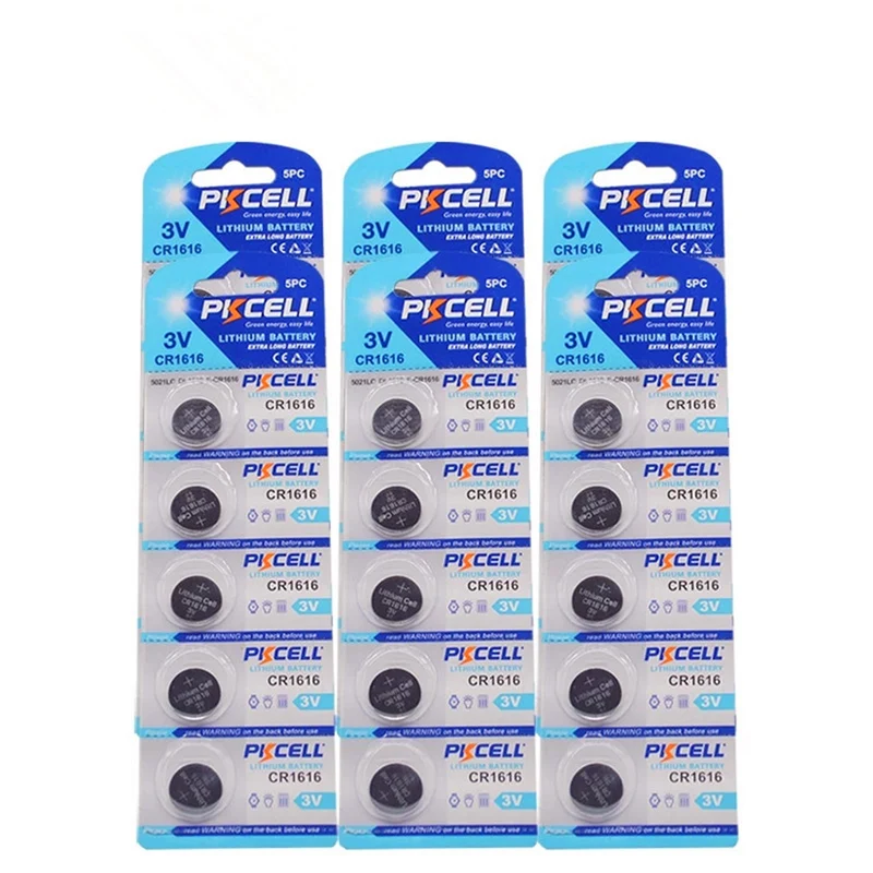 30PCS 6 Karte cr1616 dl1616 ecr1616 lm1616 1616 3V Lithium Alkalische Taste Münze Batterien