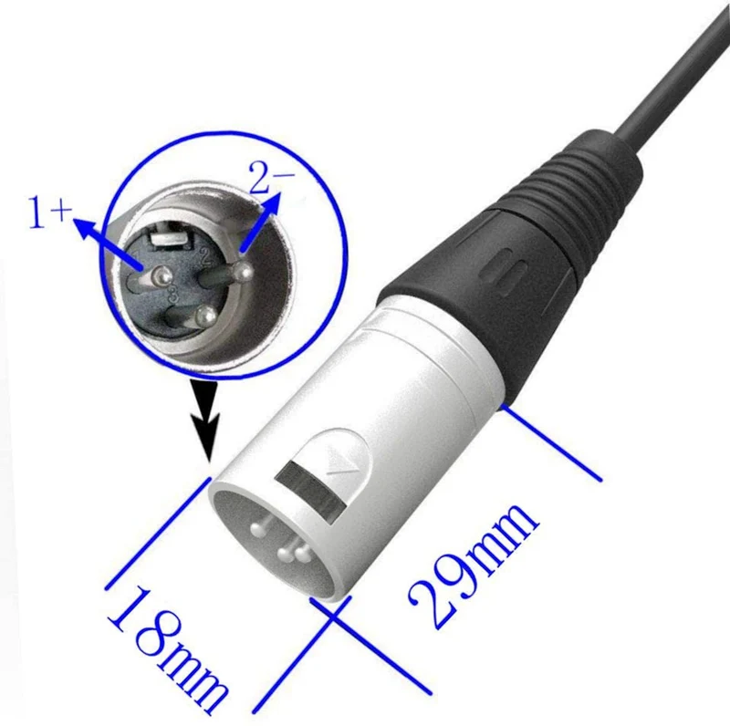 54,6V Adapter Ladegerät 13S 48V DC XLR Cinch-Anschlussbuchse für 48V 10Ah 12Ah 15Ah 20Ah Akku-Ladegerät