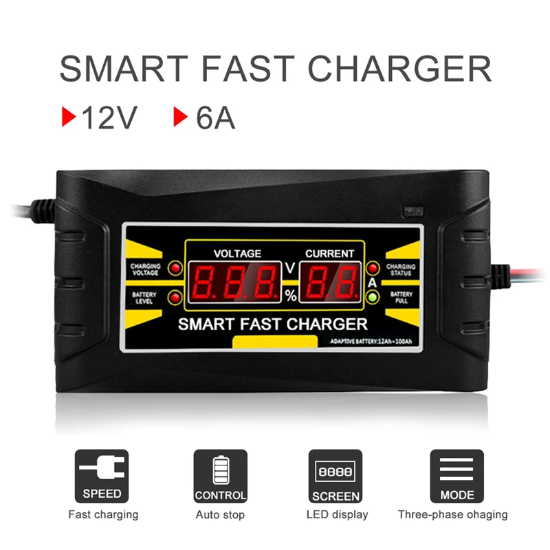 Smart Auto Batterie Ladegerät 12V 6A (EU plug)