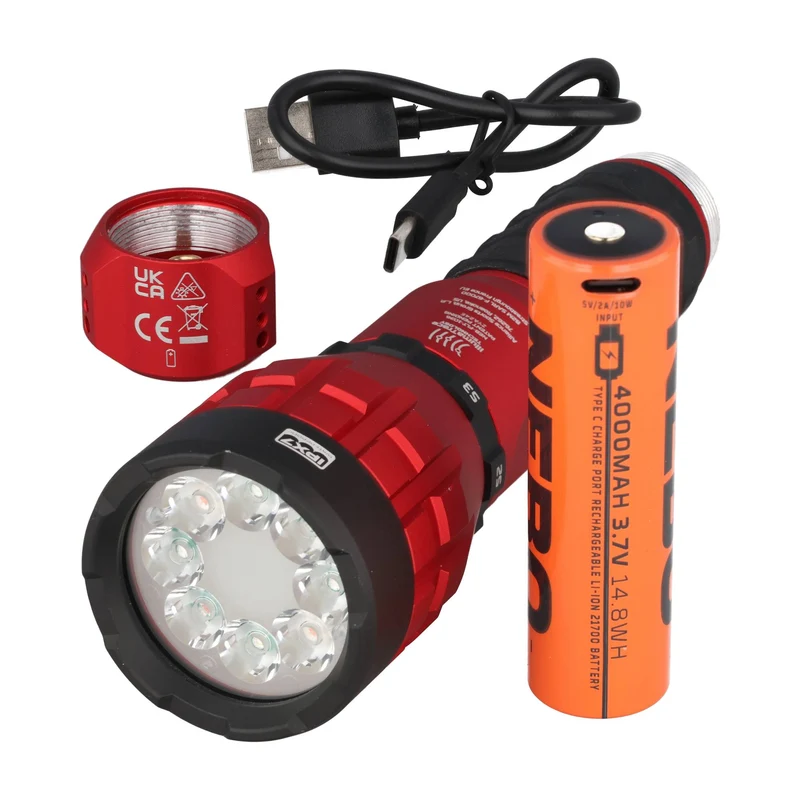 Nebo IllumaTrace – Präzise Blutspurenerkennung bis 80 m, LED Taschenlampe mit 190 Lumen, ideal auch für Jäger und Jagdvereine und Jägervereinigungen