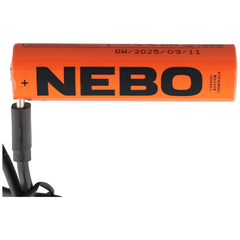 Nebo Akku 18650, 3,7 Volt 3200mAh, nur für SLYDE KING 2K und BIG LARRY PRO , mit USB-C Ladeanschluss, 71,9 x 18mm