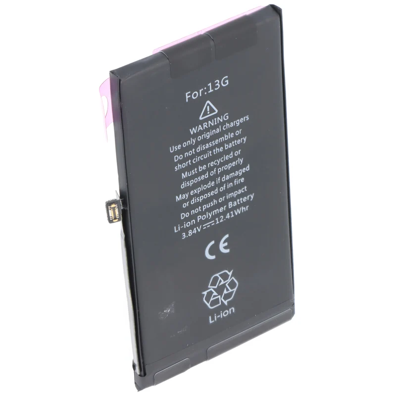AccuCell Akku passend für Apple iPhone 13, Li-Polymer, 3,84V, 3227mAh, 12,4Wh, built-in, ohne Werkzeug