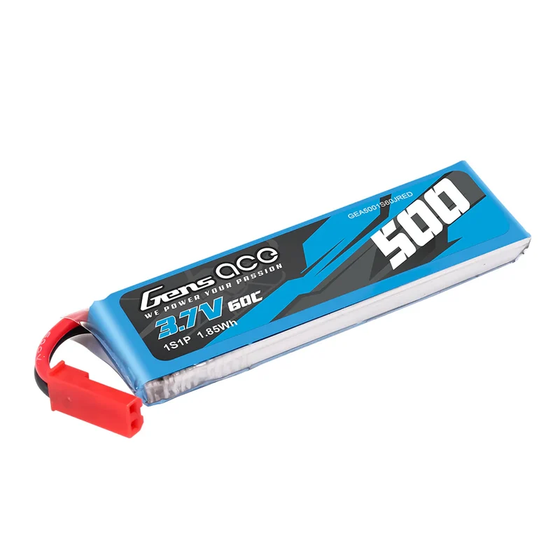 Gens ace 500mAh 3,7V 60C 1S1P LiPo-Akkupack mit JST-SYP-Stecker