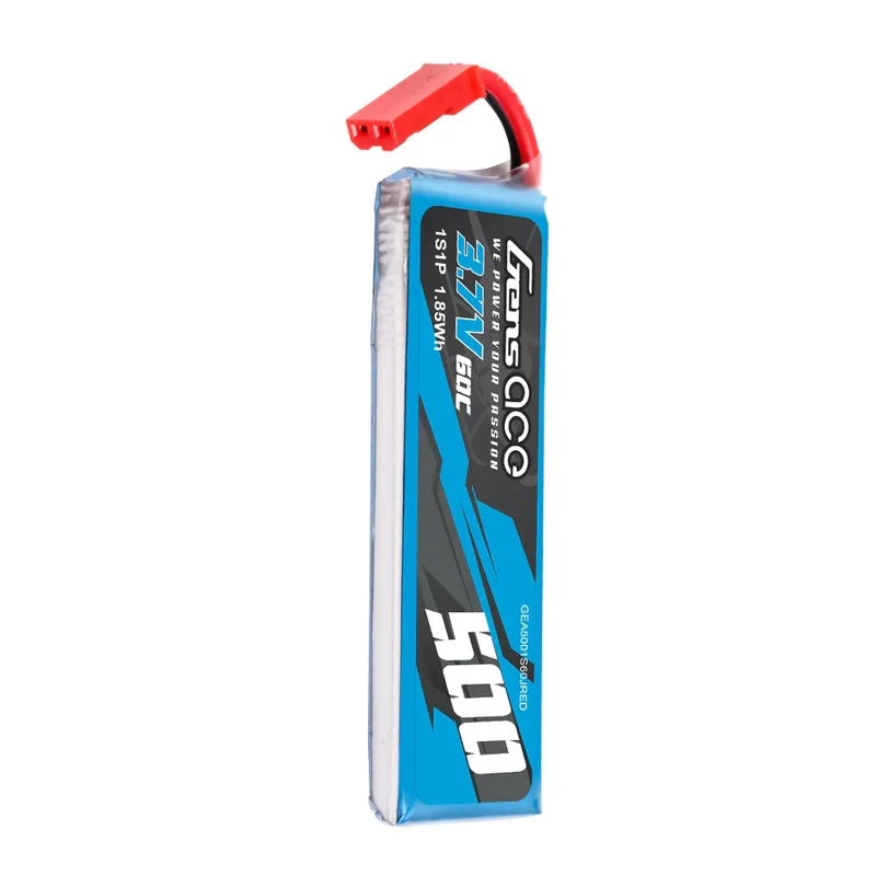 Gens ace 500mAh 3,7V 60C 1S1P LiPo-Akkupack mit JST-SYP-Stecker