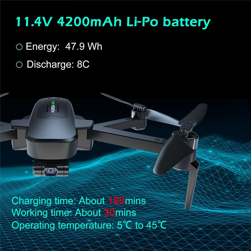 11,4 V 4200mAh Lipo Batterie Drone Ersatzteile Für Hubsan Zino H117S