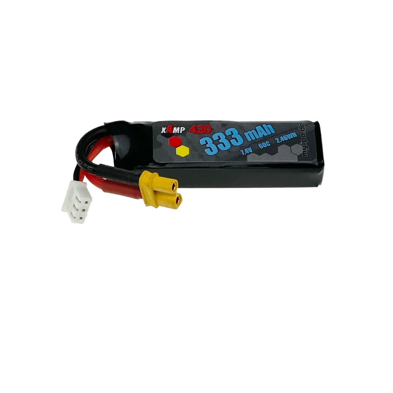 Mylipo Lipo Akku 333mAh 2S 7,4V 60C/120C FPV PARCOUR XT30