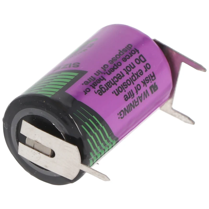 Tadiran LTC SL-550/PT Lithium-Thionylchlorid Batterie 1/2AA mit Printanschluss +/-- mit 10mm Rastermaß