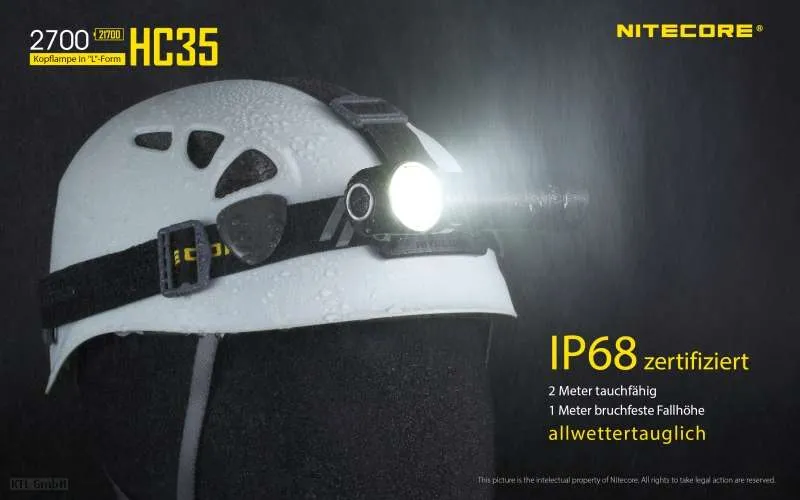 Nitecore Stirnlampe HC35 inkl. NL2140HP