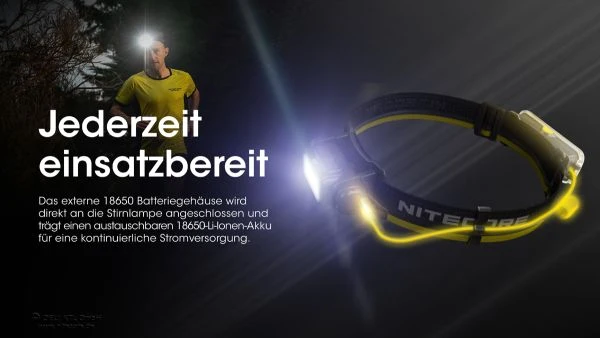 Nitecore 18650er Akku-Extention-Case für NU4x und NU5x