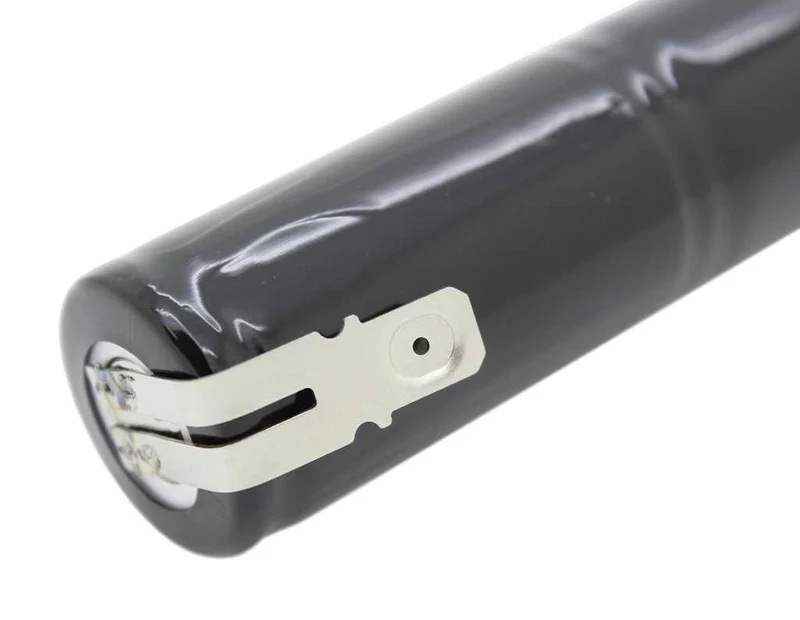 AccuCell Notleuchtenakku NiMH 6,0V 3000mAh L1x5 Sub-C mit Faston-Anschluss +6,3mm / -4,8mm
