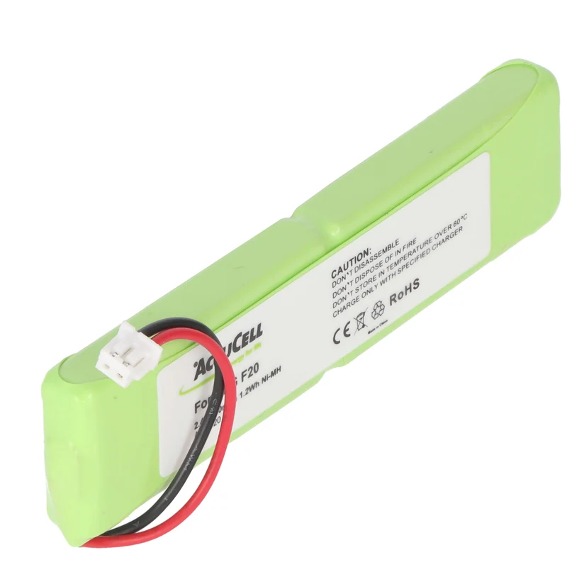 AccuCell Akku passend für Philips Monolith M9951B/01 2,4 Volt Akkupack für Monolith M9951B/01, fertiger Akkupack mit Kabel und Stecker