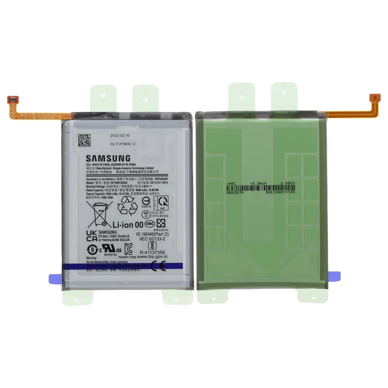 AccuCell Original Samsung Galaxy M23 5G Akku EB-BM526ABY – Li-Po Smartphone-Ersatzakku mit 5000mAh